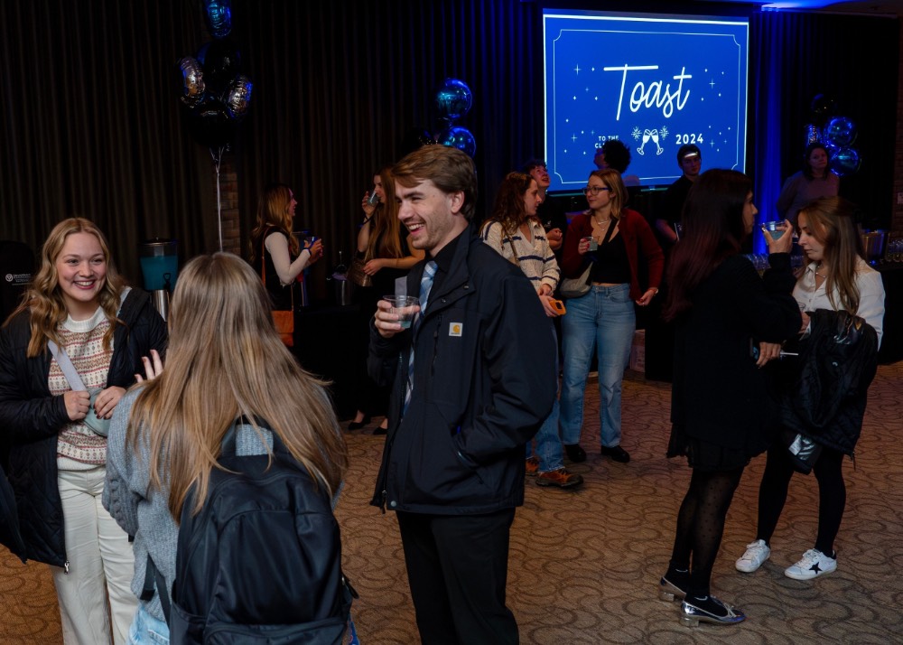 Group of student talking